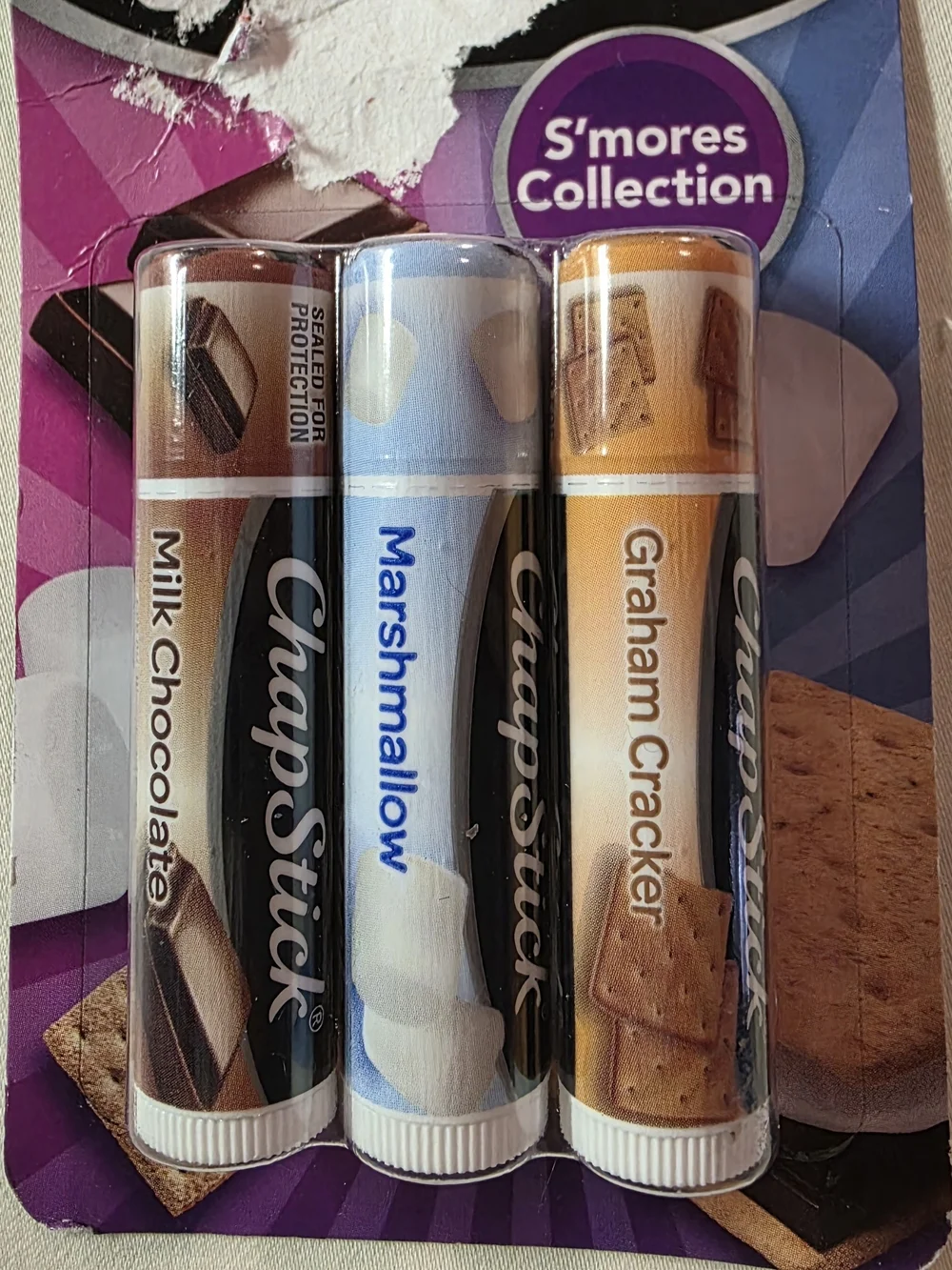 Ice Cream Classics/Mocktail/Smores 3-Pack Lip Balm --- 3 Packs